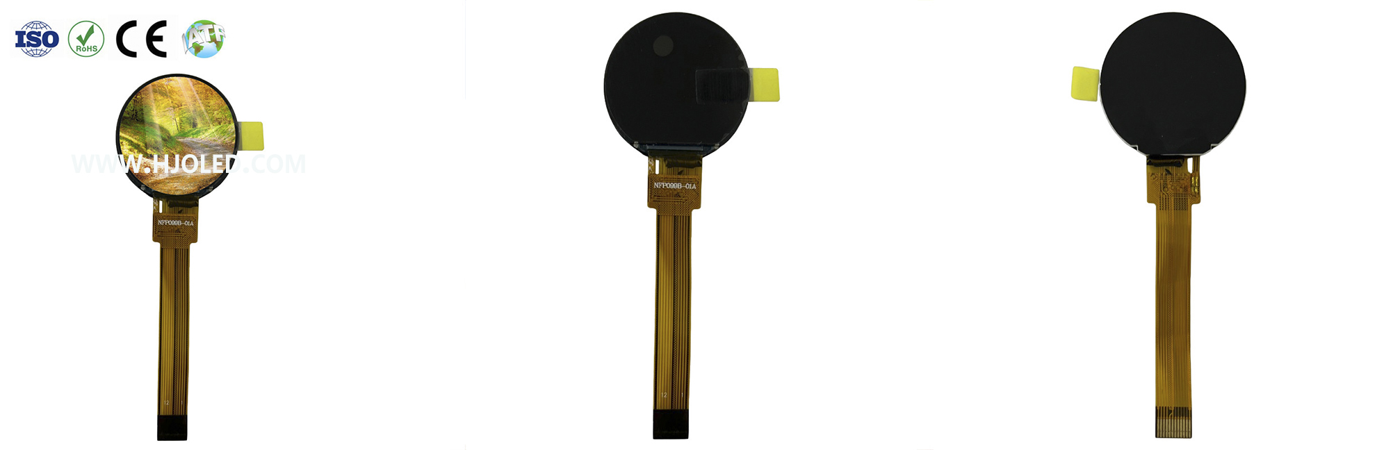 Rond LCD-scherm van 0,99 inch: klein formaat, groot gebruik