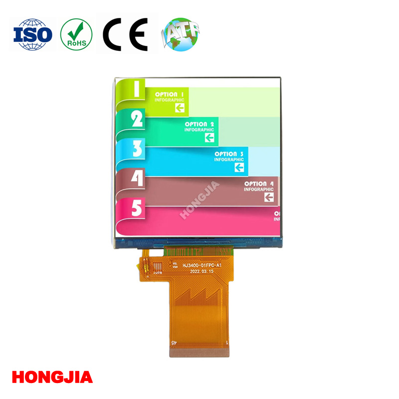 3,4 inch vierkante LCD-module